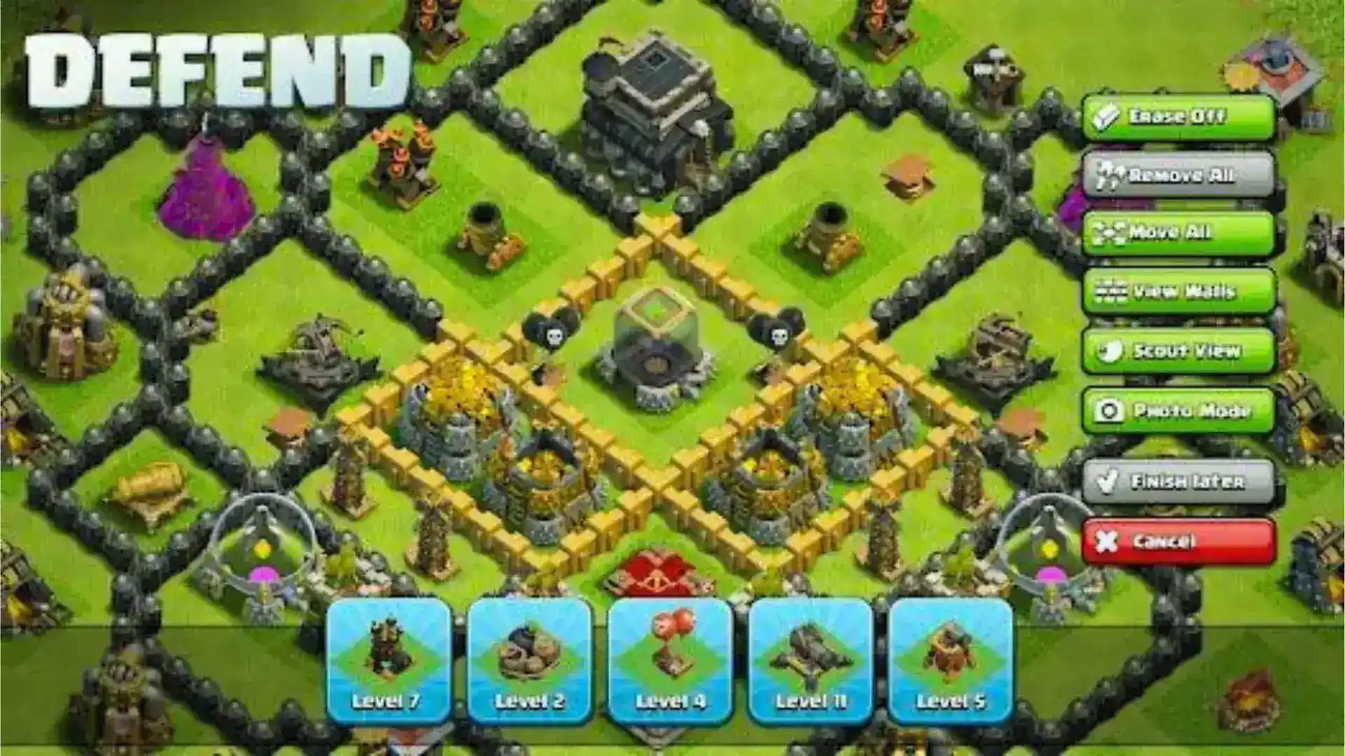 Defend in Clash of Clans