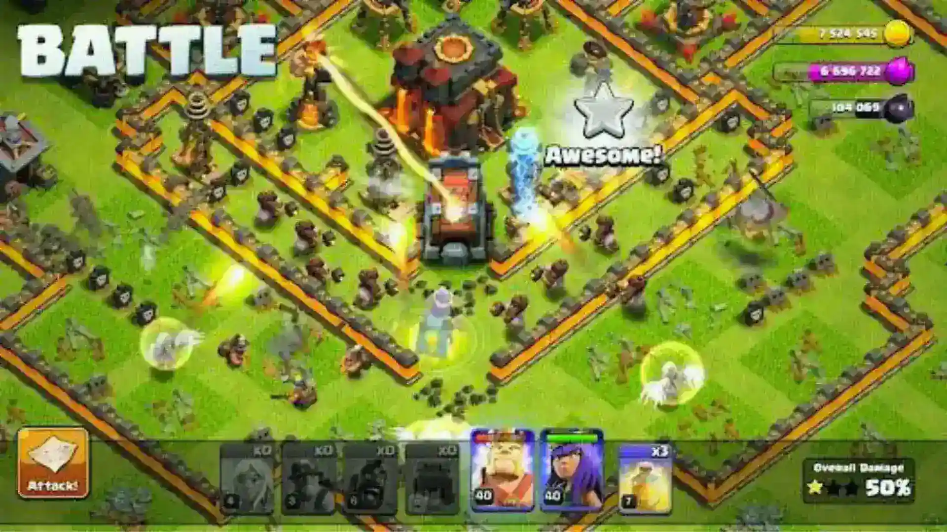 Battle in Clash of Clans